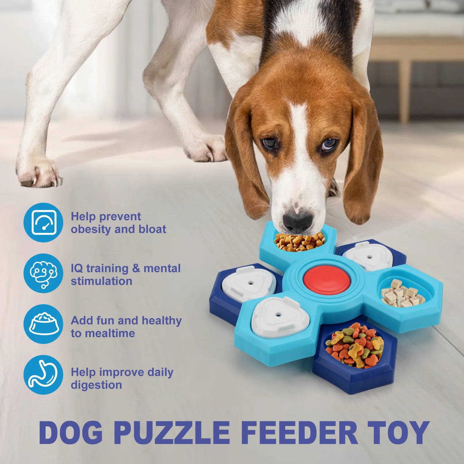 Dog Puzzle Toys Interactive Slow Food Tray