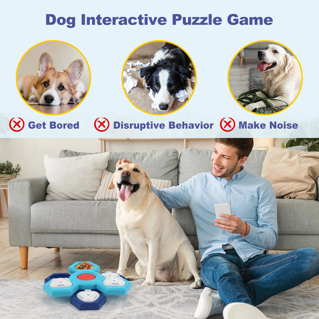 Dog Puzzle Toys Interactive Slow Food Tray