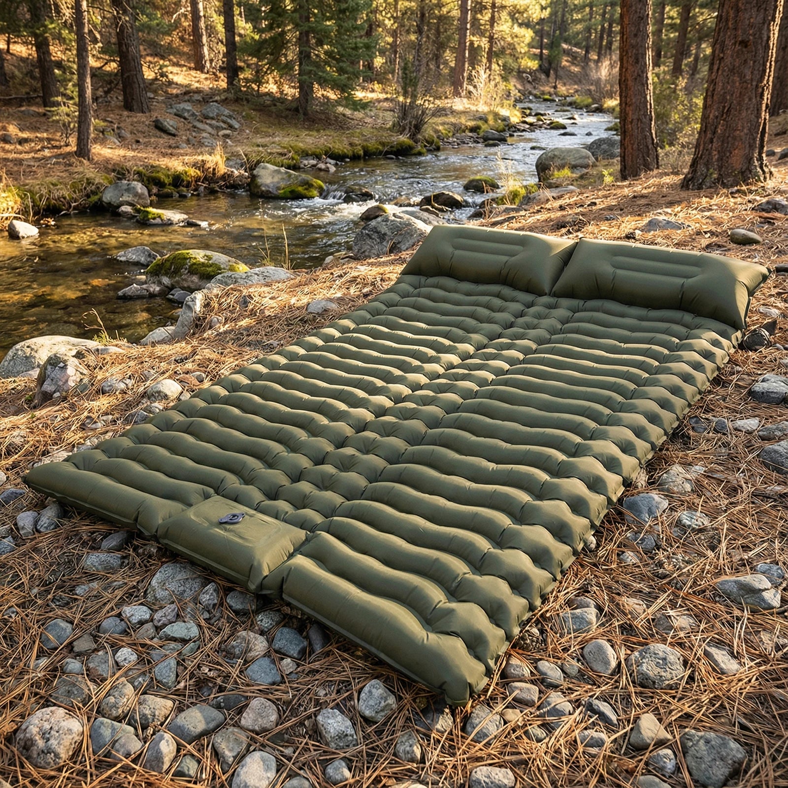 Camping Sleep Mat w/Pillow Inflatable