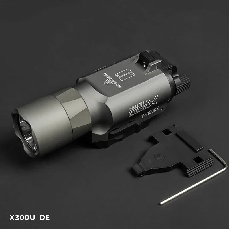 Fit 20mm Rail Airsoft Hanging Hunting Flashlight