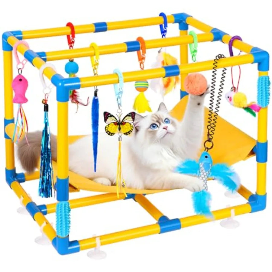 Cat Jungle Gym with Hanging Interactive Toys