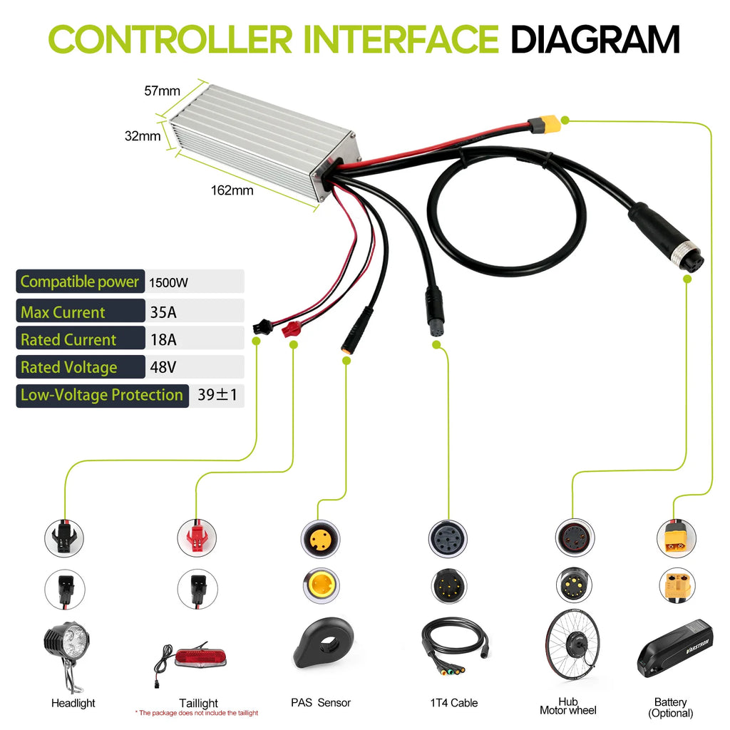 Electric Bicycle Conversion Kit eBike Rear Front Drive Engine
