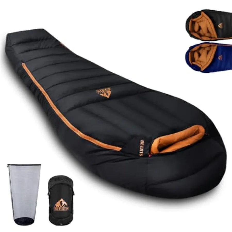 Down Backpacking Sleeping Bag 4 Season Sleeping