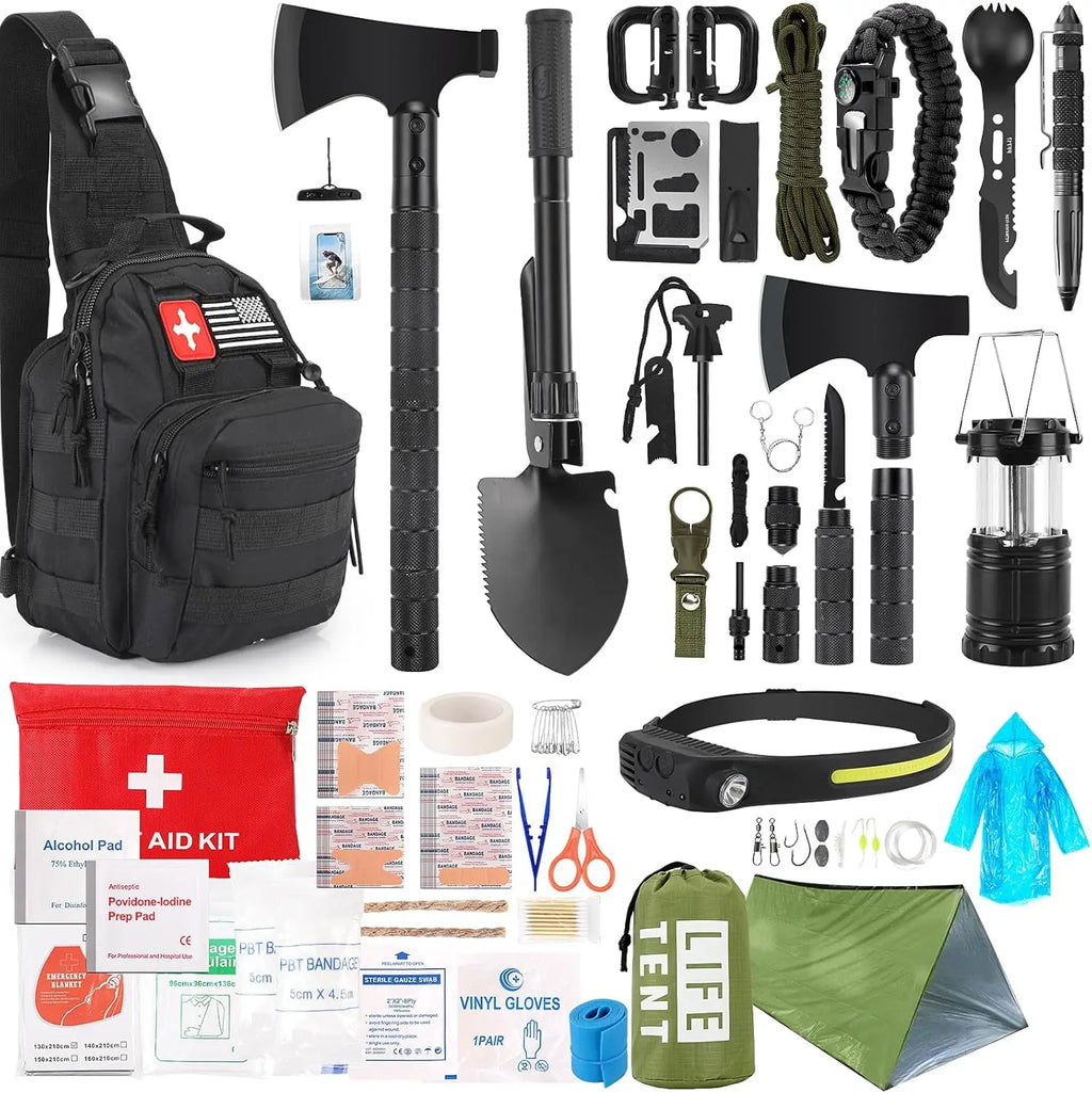 268-Piece Emergency Survival Kit with First Aid
