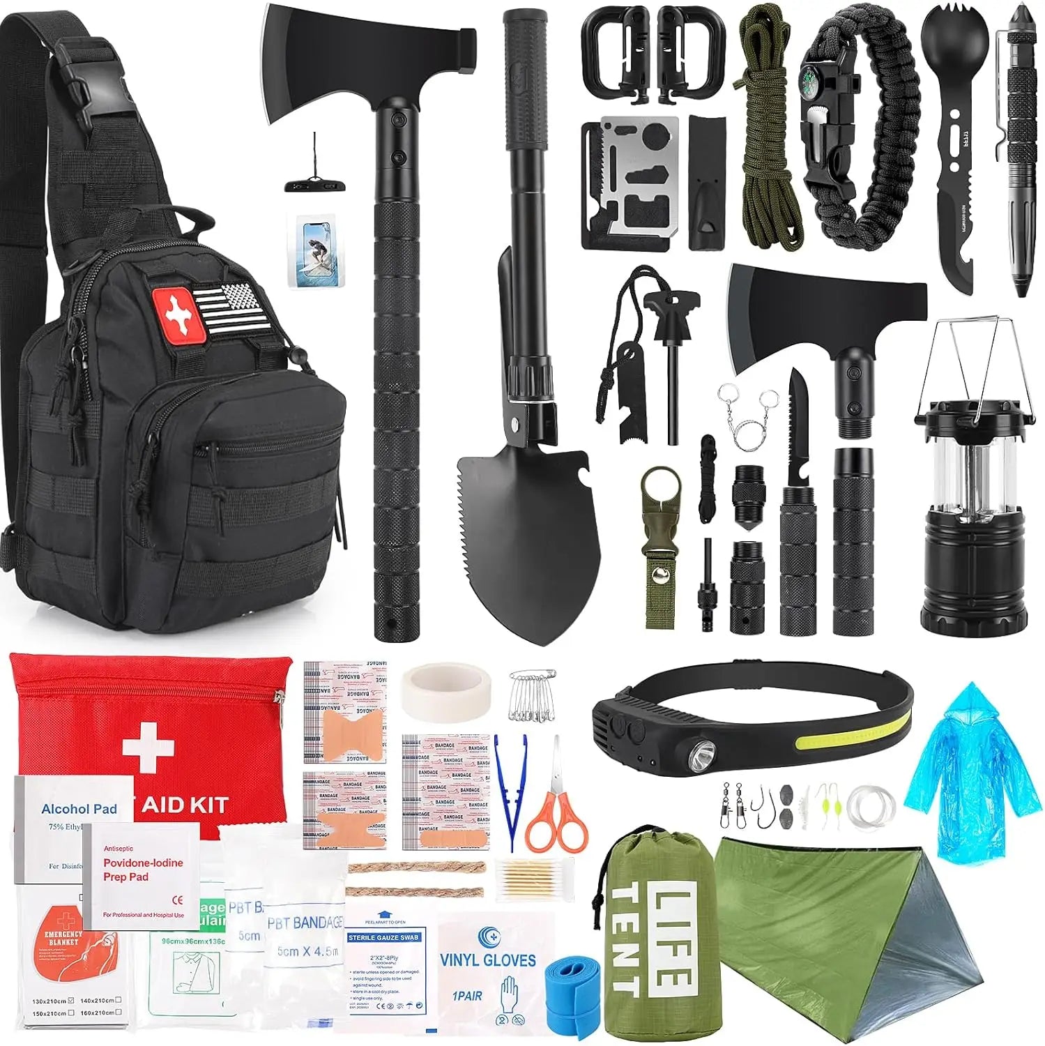 268-Piece Emergency Survival Kit with First Aid