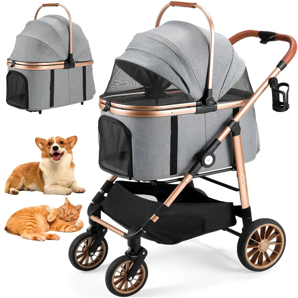 Shock Absorption Dog Buggy Stroller