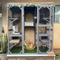 Outdoor Catio Kitty Enclosure with Super Large Enter Door