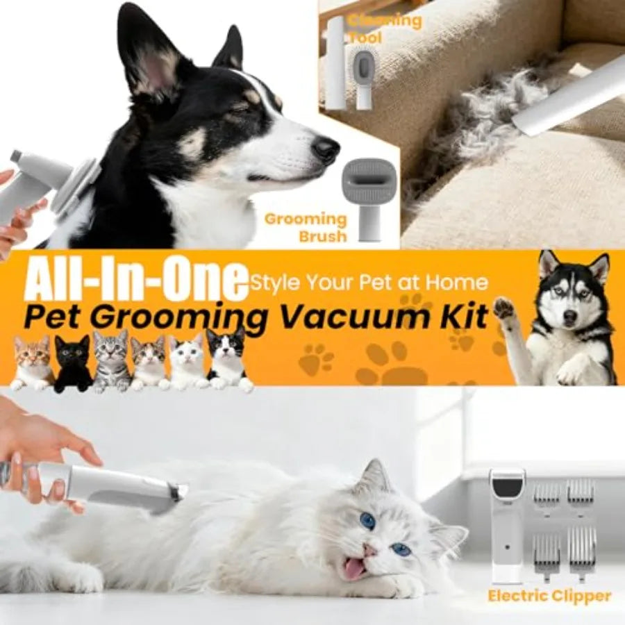 Dog Grooming Vacuum All-in-One Pet Grooming Kit