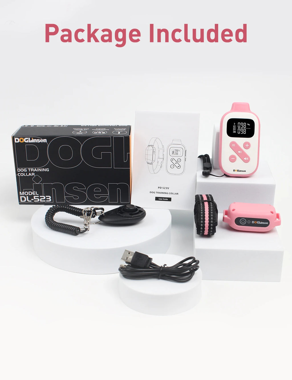 No Shock Dog Training Collar with Remote