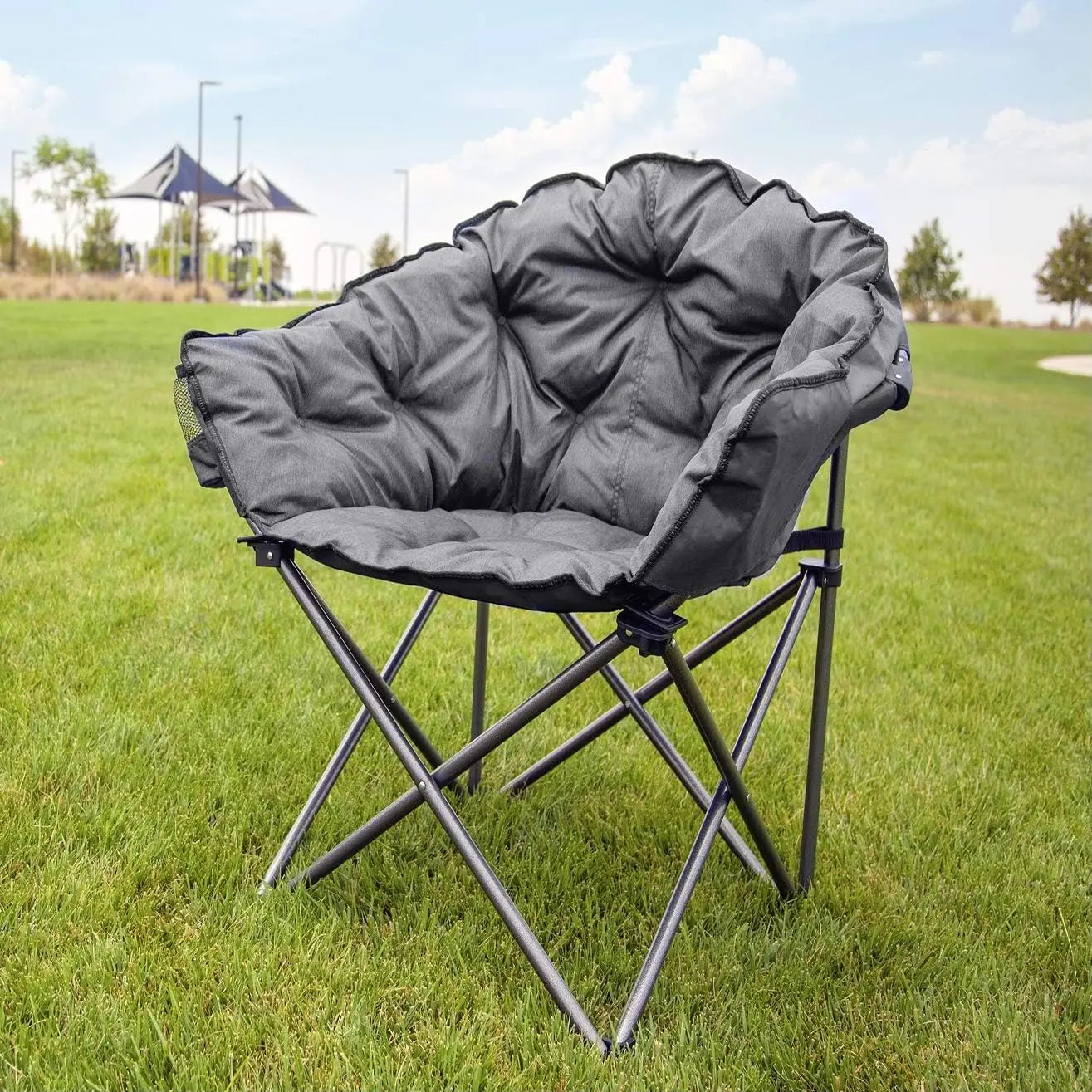 Folding Lounge Chair with Padded Cushion