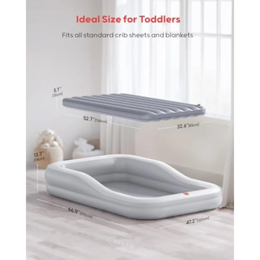 Inflatable Toddler Travel Bed with Tent