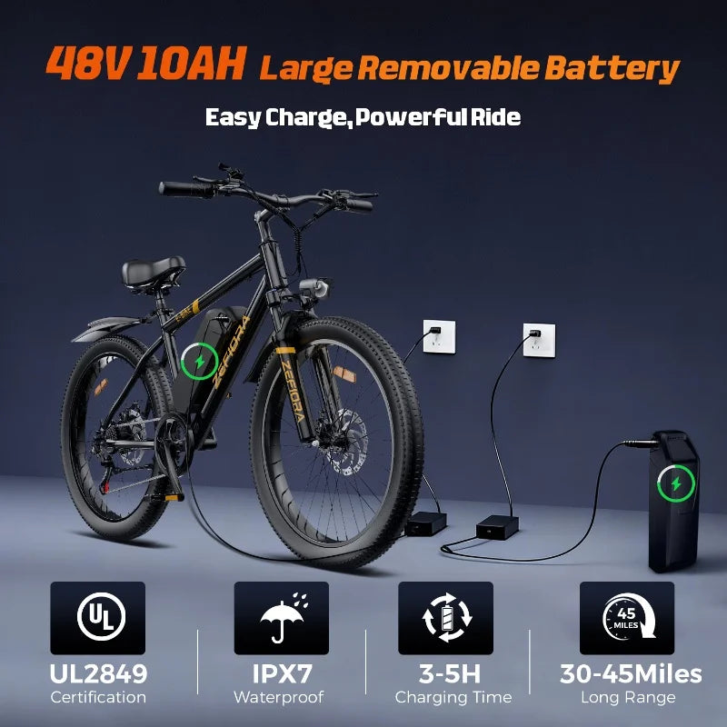 Mountain Electric Bicycle Outdoor Sports Fat Tire Motorcycle