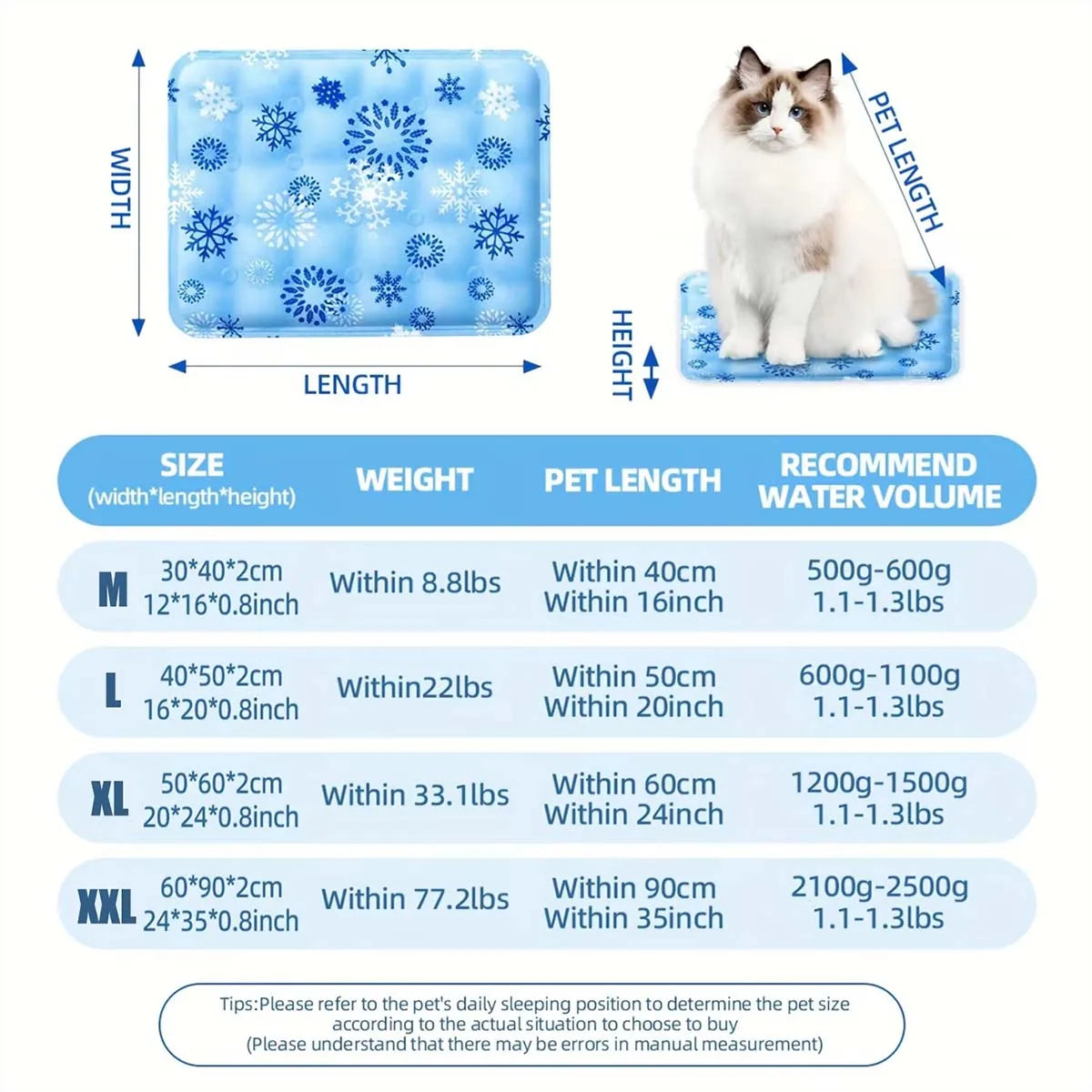 Pet Cooling Mat Dry Ice Cool Pad Water Injection