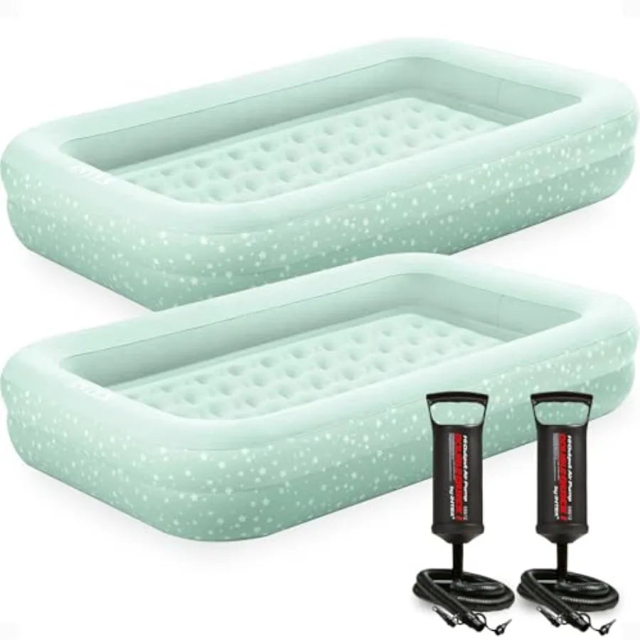 Travel Air Mattress Inflatable Bed Set with Raised Sides