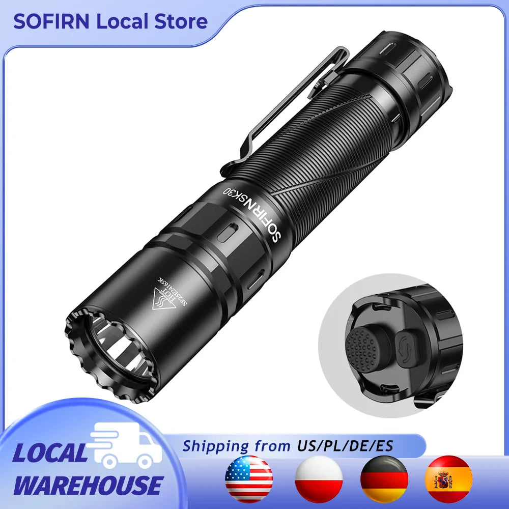 High Lumen 6000K Tactical Flashlight