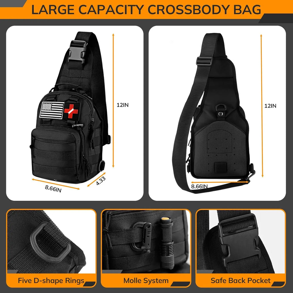 250-Piece Survival Kit with First Aid, Tactical Gear