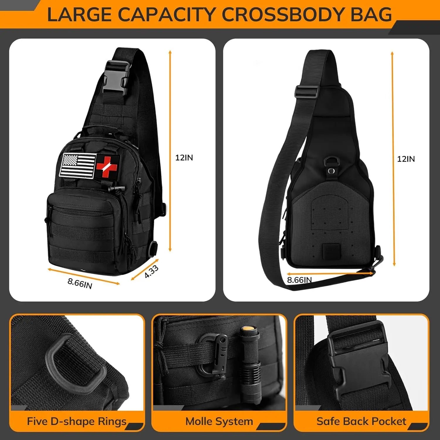 250-Piece Survival Kit with First Aid, Tactical Gear
