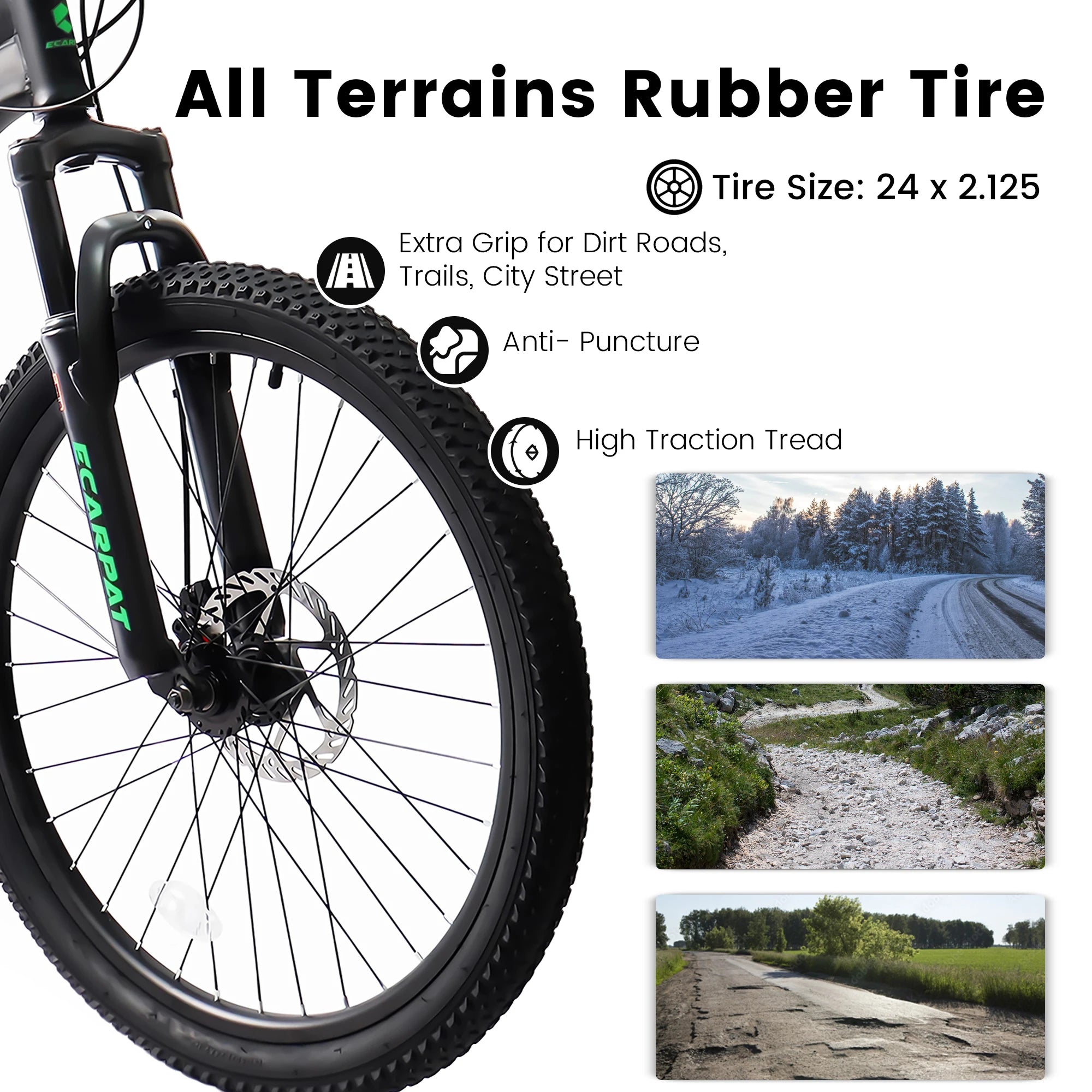 24 Inch Mountain Bike with Full Suspension 21 Speed Shifter Lever