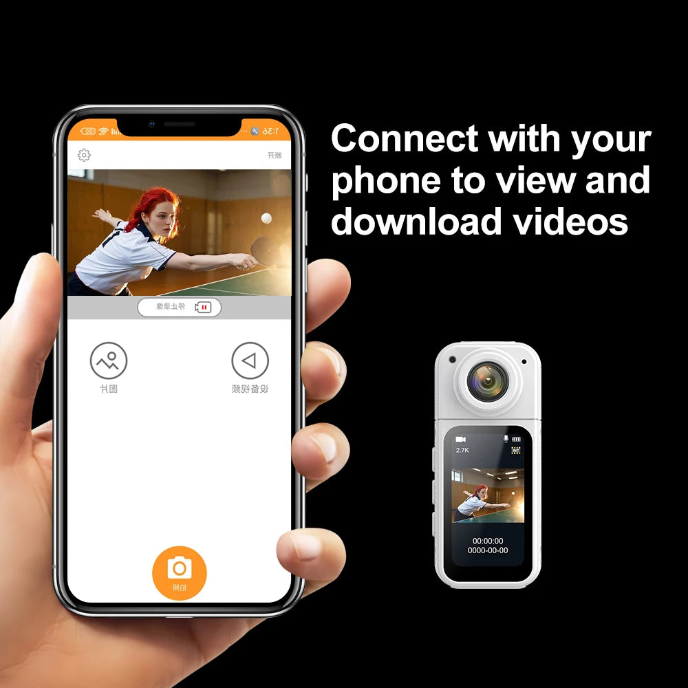 2.7K Thumb Camera | Magnetic Pocket Outdoor Action Camera