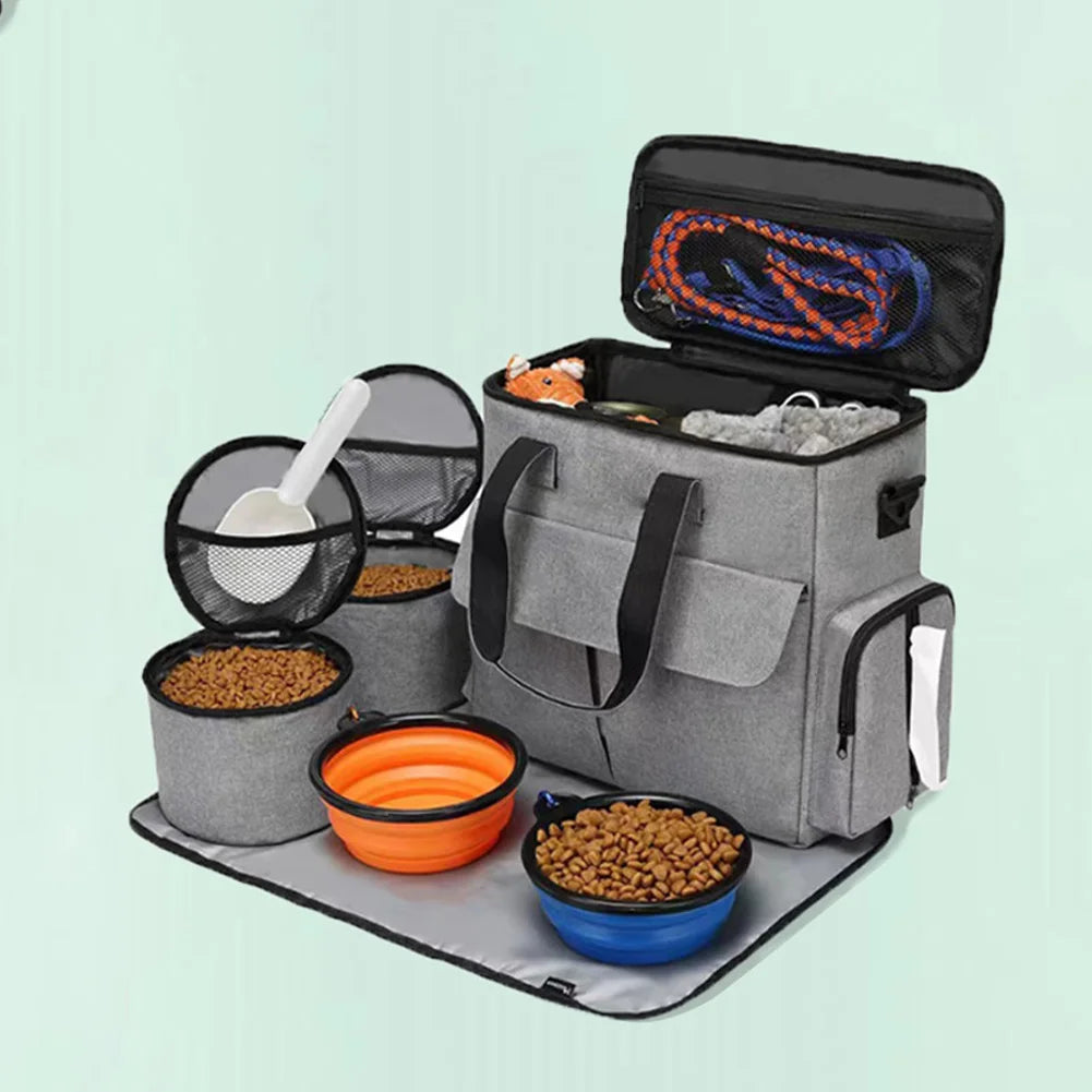 Dog Travel Bag Backpack Pet Accessories Organizer