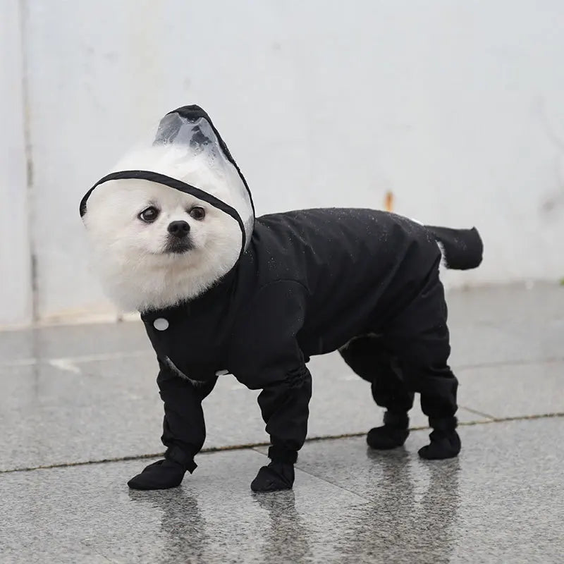 Waterproof Dog Raincoat,Full Coverage 4 Legs Dog