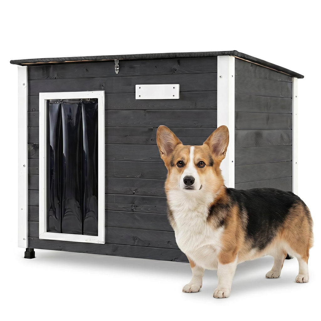 Wooden Dog House Outdoor with Openable Roof - Large
