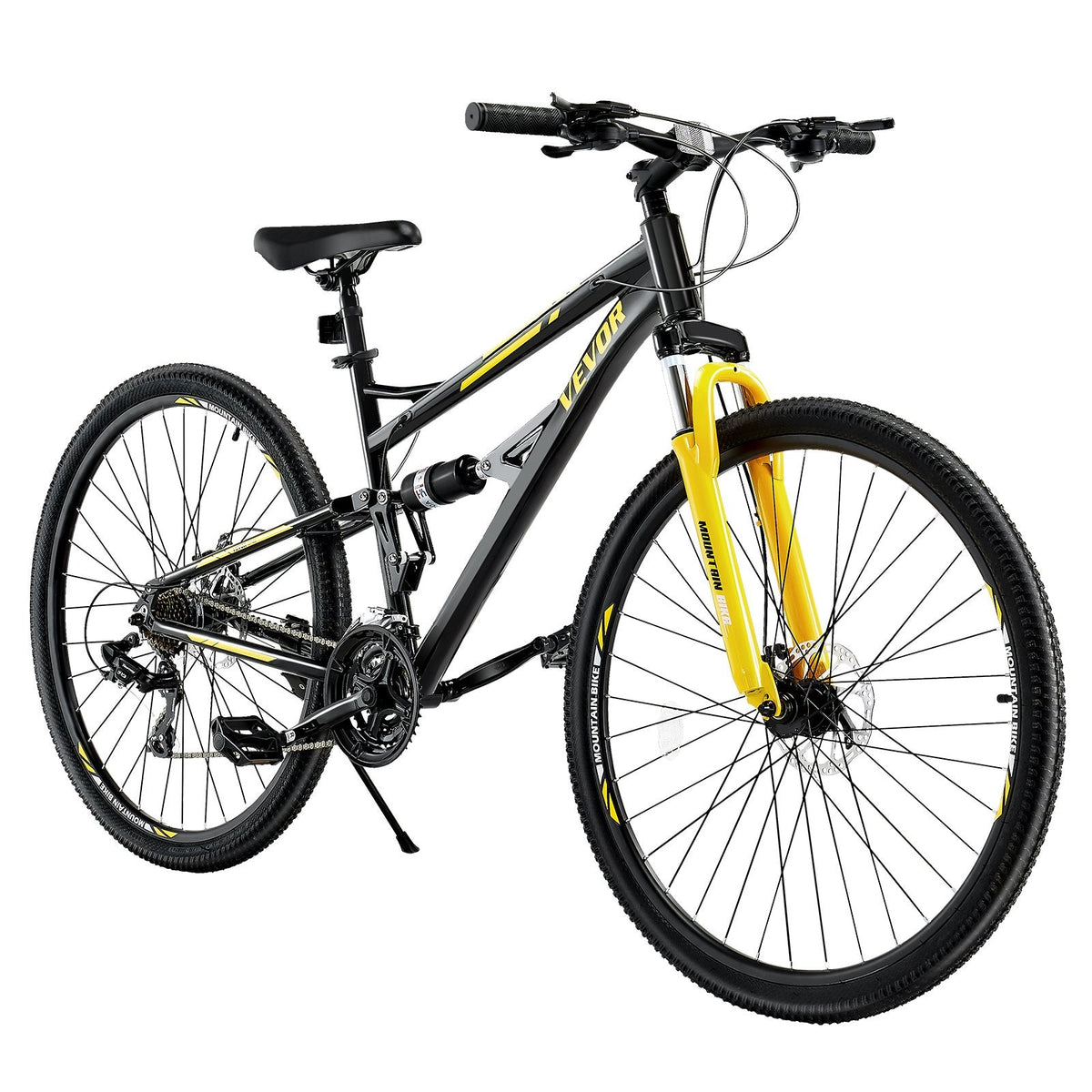 29” TrailMax - Mountain Bike | Full Suspension | 24-Speed | Black
