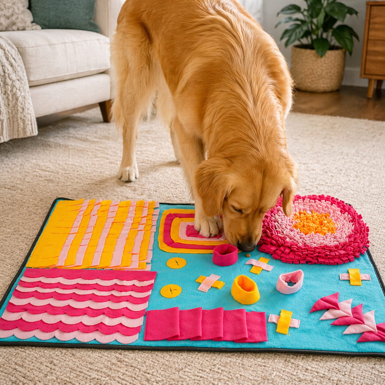 Pet Life ® 'Sniffer Snack' Interactive Feeding Pet Snuffle Mat