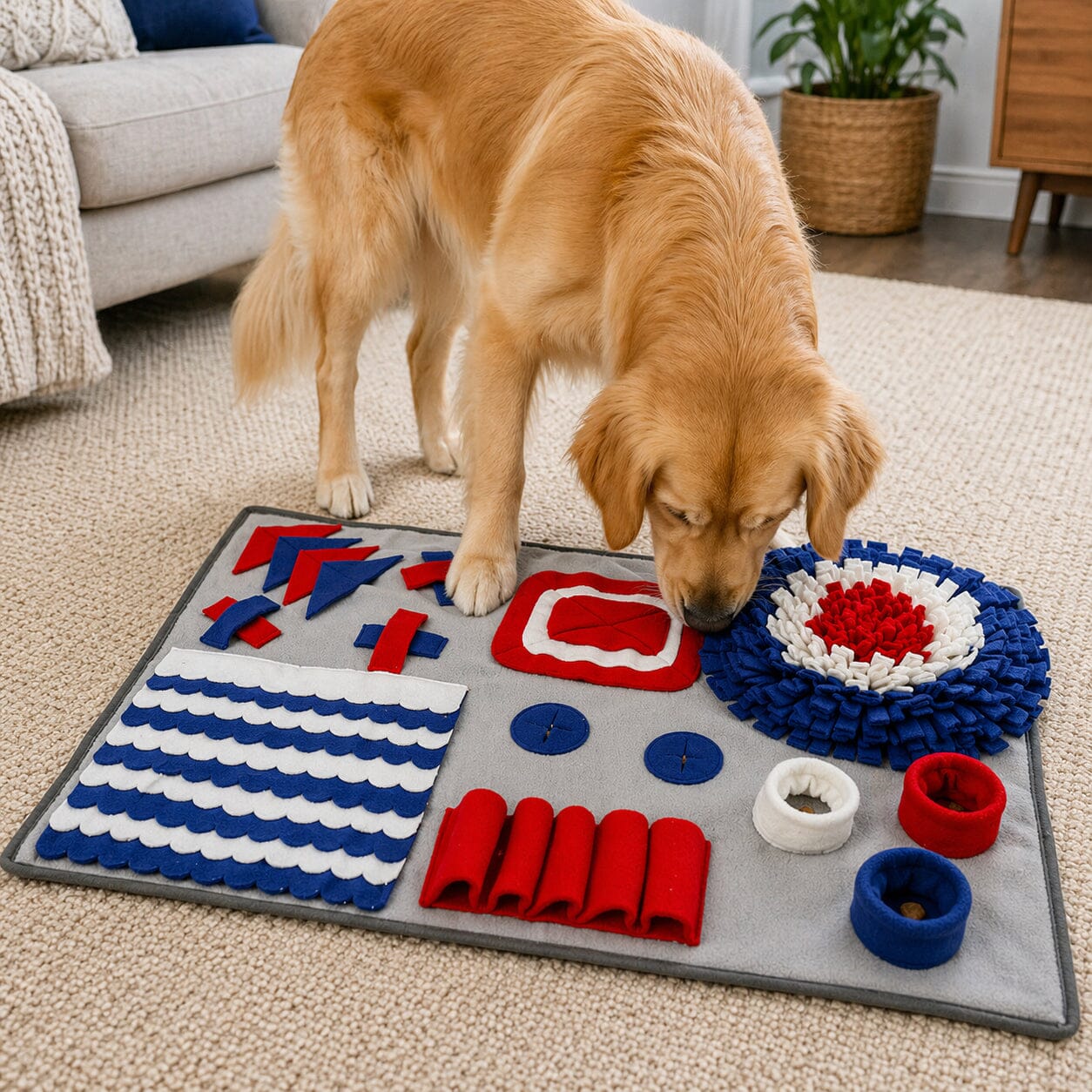 Pet Life ® 'Sniffer Snack' Interactive Feeding Pet Snuffle Mat