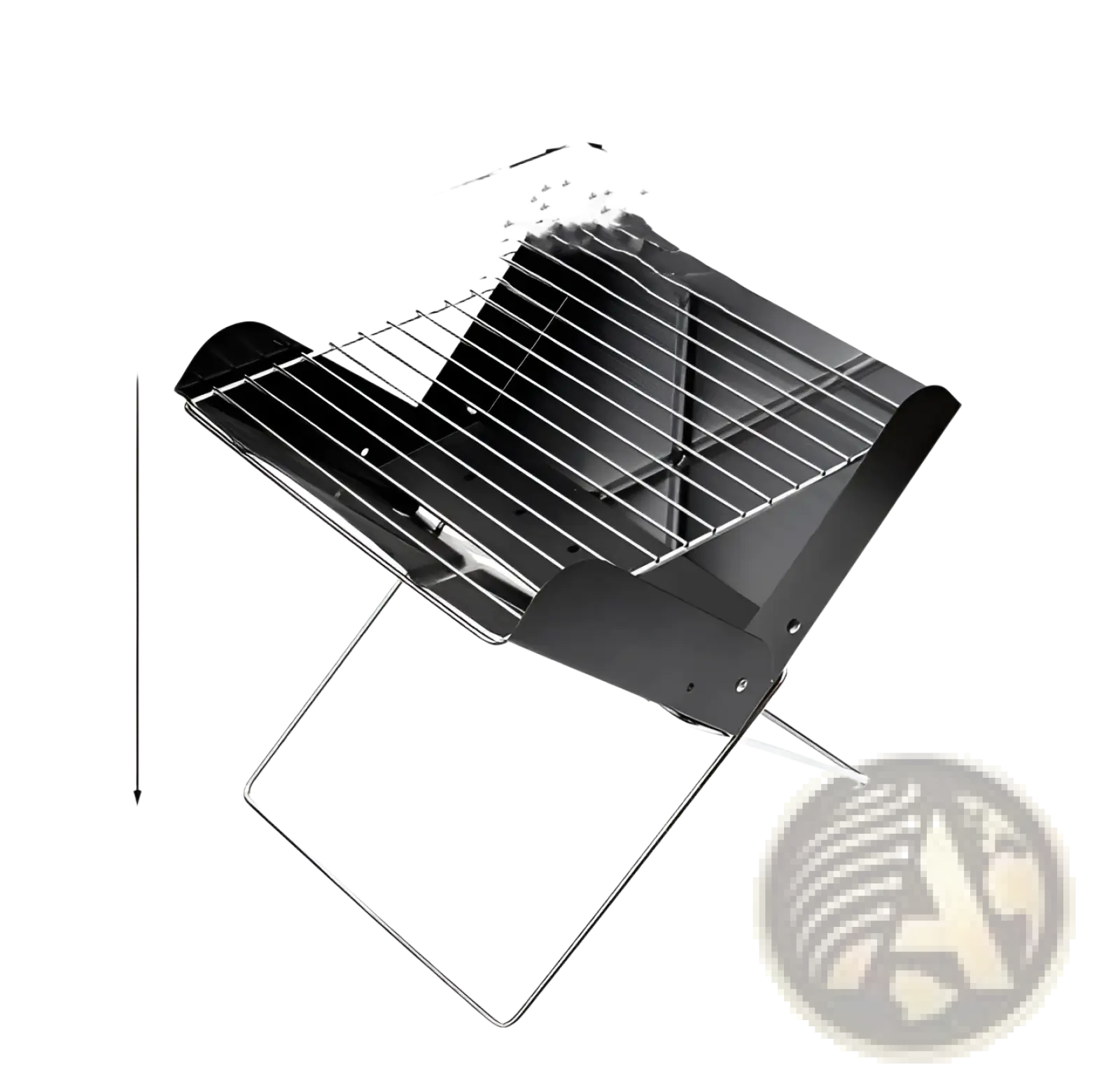 Portable Charcoal Grill Foldable Outdoor Camping Rack